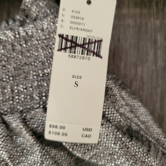 Anthropologie Silver Joggers PERFECT FOR NYE! - Picture 5 of 9